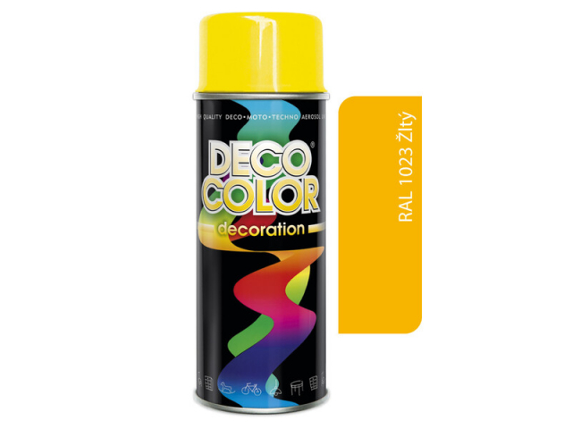 DECO COLOR sprej RAL 1023 žltý  400 ml